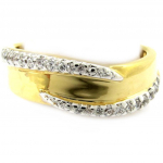 Bague Plaqu&eacute; Or 'D&eacute;esse' 2 tons 56 kuld