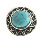 Les Tr&eacute;sors De Lily [N3242] - Bague Cr&eacute;ateur 'Kilimanjaro' turquoise h&otilde;be