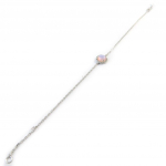 Les Tr&eacute;sors De Lily [P0193] - Bracelet argent 'Princesse Opale' rose argent&eacute; (rhodi&eacute;) Heleroosa