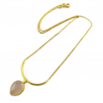 Les Tr&eacute;sors De Lily [P2304] - Collier artisanal plaqu&eacute; or 'Princesse Ottomane' rose dor&eacute; Heleroosa