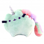 Pusheen [P9521] - Peluche sonore 'Pusheen' (unicorn) vert - 20x15x8 cm roheline