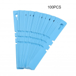 100 tk Plastikust lasteaia aiakaunistused Stake Taimesildid Muru ornament sinine