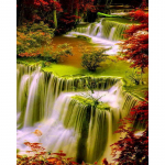 5D teemantmaaling juga maastik Teemanttikandid ristpistes 20X30CM