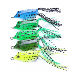5tk/partii Pehmed konnap&uuml;&uuml;gi landid Topeltkonksud Kunstlik Minnow Crank pehme s&ouml;&ouml;daga kalastustarbed 5pcs  5.5cm  8g