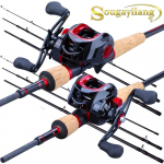 &Otilde;ngeritva rullide kombode komplekt, 4 sektsiooniga reisi&otilde;ngede 7,1:1 &uuml;lekandearv 17+1BB s&ouml;&ouml;darullid 2.1M Rod&Reel Left Hand