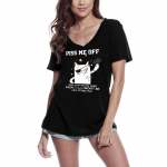 ULTRABASIC naiste T-s&auml;rk Piss Me Off Cat &ndash; Funny Kitten Lover T-s&auml;rk S must