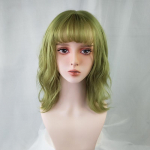 L&uuml;hikesed sirged s&uuml;nteetilised Bobo parukad Rohelised Cosplay-parukad tukkidega naiste t&uuml;drukutele Lolita armsad parukad 40cm