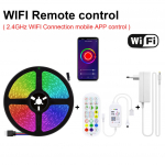 MALITAI Smart WIFI Led ribad tuled RGB 5050smd 18leds/M Led valgustus lambivalgusti telefonirakenduse juhtimine teleri taustavalgustuse peovalgusti jaoks EL v&otilde;i USA adapteriga 5M-EU