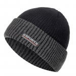 Unisex kahev&auml;rviline talvem&uuml;ts Lisa karusnahaga voodriga &auml;&auml;ristatud m&uuml;ts Stiilne pehme nokam&uuml;ts meestele naistele soe v&auml;lisuusa spordim&uuml;ts 55cm-60cm must