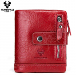 HUMERPAUL 100% ehtsast nahast meeste rahakott rahakott v&auml;ike kaardihoidja PORTFOLIO Portomonee meeste rahakott taskukohv raha punane