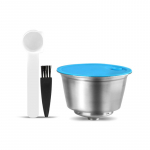 [i Cafilas][YD-D1] Kohvikapsli korduvkasutatav roostevabast terasest filtritass ilma Crema jaoks Dolce Gusto masinale OBLO, Circolo, LUMMIO, PICCOLO XS, Mini me, Genio 1 Capsule h&otilde;be