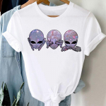 Naiste riided vabaajaprinteriga T-s&auml;rk, akvarell, t&uuml;druk, armas suvine moodne t-s&auml;rk L&uuml;hikeste varrukatega naiste graafiline T-s&auml;rk S