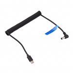 12 V PD3.0 USB Type-C isa kuni 12 V DC5,5*2,5 mm isane pistik toitekaabli laadimisjuhtme adapter must