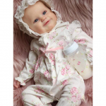 60 CM 3D v&auml;rviga nahk, silikoonist uuestis&uuml;ndinud t&uuml;druku beebinukk veresoontega Bebe elutruu kunst k&auml;sitsi valmistatud v&auml;ikelapse s&uuml;nnip&auml;evam&auml;nguasi Finished doll