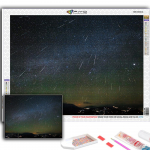 Teemantmaaling Meteor Shower Tikand Ristpistes Rhinestone Home Decor Full Round 20X30CM