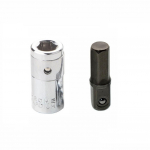 Puuripesa adapteri muundur 1/4 Square Drive 25mm 2tk