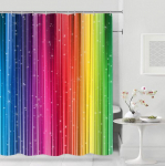 Moodne du&scaron;ikardin Mood l&auml;ikiv du&scaron;ikardinad pol&uuml;esterkangas veekindel vannikardinad vannitoa vahekardin 12 konksuga 180x200cm