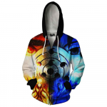 Mood Harajuku Anime T&otilde;mblukuga Meeste kapuuts 3D Prinditud vabaaja kapuutsid Multikad Naljakad T&auml;navar&otilde;ivad Pusad Pusa topid M