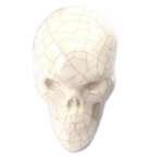 Les Tr&eacute;sors De Lily [R7758] - vaigust kujuke  Skull  beež praguline muster - 30x55x40 mm beež