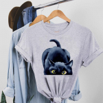 Trend Style Tee Top Moodne T-s&auml;rk 90ndate Sweet Cat Lemmikloomar&otilde;ivad Vabaaja l&uuml;hikeste varrukatega naiste prinditud naiste graafiline T-s&auml;rk S