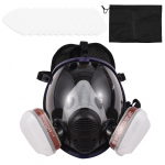 Gaasimask Keemilised pihustid V&auml;rv Formaldeh&uuml;&uuml;divastane aktiivs&uuml;si mask Silikoonist T&auml;isn&auml;ofiltrid