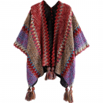 DX -- Sall Pullover Tutt Kardigan Kampsun V&auml;rviline Lahtine Vintage Triibuline Kootud Mantel mantel One size