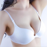 ECMLN esipandlaga rinnahoidja, naiste seksikas &otilde;lgadeta dekoltee seljata aluspesu juhtmevaba push-up rinnahoidja 38 valge