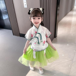 Hanfu t&uuml;druk Hiina stiilis riidest suvekleit Antiik Tang &uuml;likond super haldja kost&uuml;&uuml;m kleit v&auml;ikese t&uuml;druku merineitsi printsessi seelik aluspesu XXL white