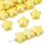 10 tk 14 mm v&auml;rvilised viieharulised keraamilised helmed ehete valmistamiseks DIY kaelakee k&auml;ev&otilde;ru k&otilde;rvar&otilde;ngas 14mm 10pcs