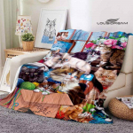 3D kassiprintimine tekk mood hoiab soojas tekk Lamedad koostisosad pehmed ja mugavad kodune reisivooditekk s&uuml;nnip&auml;evakingitus 150x200cm