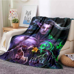 World of Warcrafti tekk m&auml;ngu Cosplay tekk 3D-prinditud &uuml;lipehmed flanelltekid t&auml;iskasvanutele ja lastele kodukaunistuseks 150x200cm