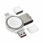 Uus magnetiline juhtmevaba laadija iWatch 6 7 jaoks kaasaskantav kiire Qi juhtmevaba laadimisdokk iWatch Series SE jaoks 5 4 3 2 1 iwatch charger valge