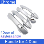for Volkswagen VW T-Cross C11  2022 Durable Chrome Door Handle Cover Trim Car Cap Accessorie Styling decor Keyless for 4 Door