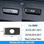 RRX BMW X3 F25 X4 F26 2011-2017 s&uuml;sinikkiust sisekujundusega rooliratta k&auml;iguvahetuse sisekujundusega katte kleebis auto Glove Box Switch