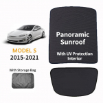 Auto klaaskatuse p&auml;ikesevari Tesla Model S jaoks eesmine tagumine katuseluuk tuuleklaas katuseakna ruloovari V&otilde;rk UV-kaitsega interj&ouml;&ouml;r Sunroof Back Window