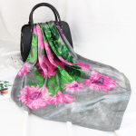 Kvaliteetsed luksuslikud siidist sallid peapael Sallid kaelasall naistele kett siidist sall naiste dekoratiivne sall 90*90cm lilla