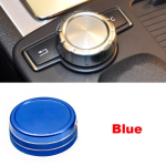 Car styling for Mercedes Benz C Class W204 2008-2013 Car air conditioning Rotary knob button Blue-c black