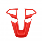 ABS-v&auml;rviga auto rooliratta kaunistuse litritega kleebis Ford Focus 3 MK3 2015 2016 2017 2018 jaoks punane