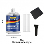 Ekstrudeeritud metalli parandusliim T&ouml;&ouml;stuslik &uuml;litugev liimhermeetik keevismetalli remondivahend Strong Casting AB liim 50 g