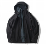 V&auml;litingimustes meeste kapuutsiga veekindel soe jope Sprinter jope XXXL must