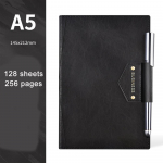 (Saab graveerida logo) A5 paksendatud &auml;rivihik, paksendatud m&auml;rkmik, t&ouml;&ouml;koosolekute raamat, &otilde;pilasp&auml;evik, ainevihik A5 must