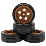 Kaugjuhtimispuldiga maastikuauto rehvid 65*45*26mm 4tk TAMIYA TT02 XV01 HSP 94123 HPI asendus kollane