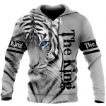Br&auml;nd Fashion Autumn Tiger Meeste kapuutsid Lion Skin 3D k&otilde;ikjal tr&uuml;kitud meeste dressipluus Unisex lukuga pullover vabaaja jope M