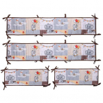 4 tk / komplekt Hingavad v&otilde;revoodi kaitserauad, mida on lihtne paigaldada. V&otilde;tke lahti tr&uuml;kitud disainiga pleekimiskindlad beebivoodi kaitsematid A