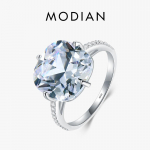 MODIAN 925 h&otilde;bedane s&otilde;rmus tuvimuna kuupmeetrist tsirkooniumoksiidist moe luksuslik pulmapael, aastap&auml;eva ehted naistele, kingitus 5 h&otilde;be