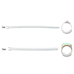 S&otilde;rmuste suuruse reguleerija lahtiste s&otilde;rmuste jaoks 2 suurust &ndash; ehete suurus, ehtekaitsme valmistamise s&uuml;damik, vahehoidja, suurus, kinnitaja &ndash; spiraalne silikoonpinguti komplekt 12pcs 3mm