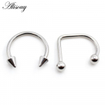 Alisouy 2 TK Roostevabast Terasest Hobuseraua Kera Nael Huule Labret Ninar&otilde;ngas Vahesein K&otilde;rvak&otilde;hr Tragus Daith Kehupiercing Ehted h&otilde;be