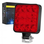 12 V veekindel LED t&ouml;&ouml;valgusti ruudukujuline kohtvalgusti 48 W t&ouml;&ouml;tule esituli maasturi veoauto maastikul &ouml;&ouml;s&otilde;iduvalgusti 1pcs