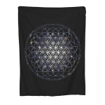 Flower Of Life Sacred Geometry Star Cluster tekk Fliisist Mandala Religioossed Pehmed Tekid Lennukireisi voodikatteks 75x100cm