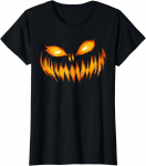 Jack O Lantern hirmutav nikerdatud k&otilde;rvitsa n&auml;oga Halloweeni kost&uuml;&uuml;mi T-s&auml;rk naistele unisex, igap&auml;evased puuvillased Four Seasons s&auml;rgid 4XL